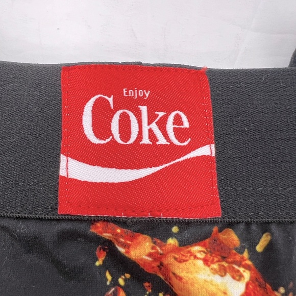 CRAZY BOXER BRIEFS COCA COLA DESIGN, 92%  POLYESTER 8% “ELASTHANNE,” LARGE - Picture 5 of 11